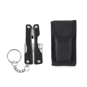 Coltello multi-tool pieghevole Nero - personalizzabile con logo