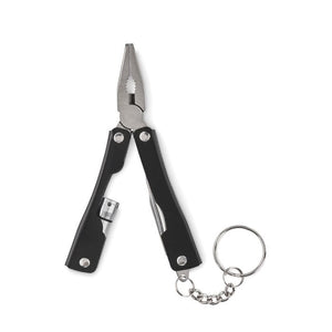 Coltello multi-tool pieghevole Nero - personalizzabile con logo