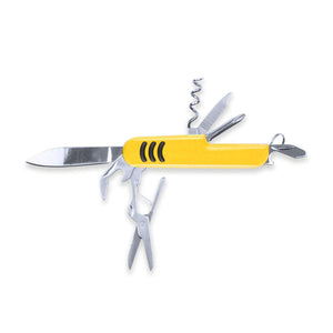 Coltello Multiuso Shakon giallo - personalizzabile con logo