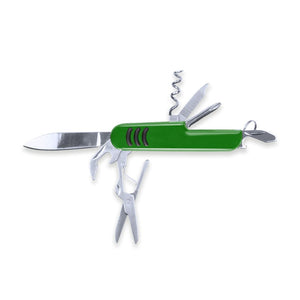 Coltello Multiuso Shakon verde - personalizzabile con logo