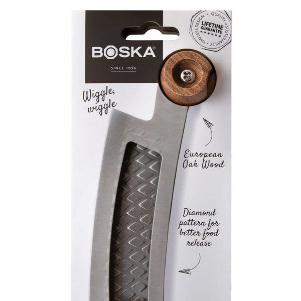 Coltello Pizza&Formaggi BOSKA Oslo+Nr.4 color argento - personalizzabile con logo