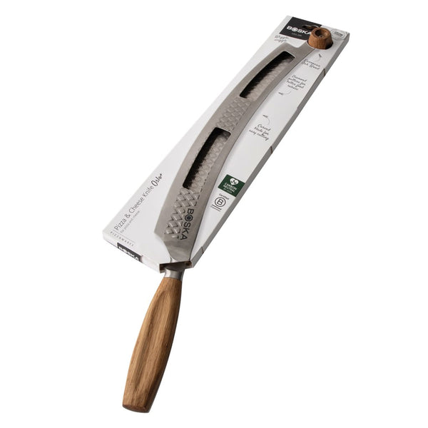Coltello Pizza&Formaggi BOSKA Oslo+Nr.4 color argento - personalizzabile con logo