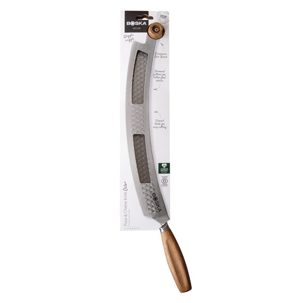 Coltello Pizza&Formaggi BOSKA Oslo+Nr.4 color argento - personalizzabile con logo