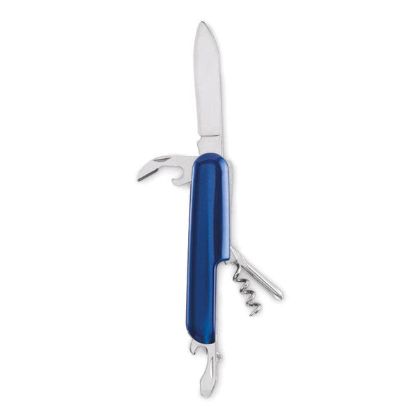 Coltello tascabile multiuso Blu - personalizzabile con logo