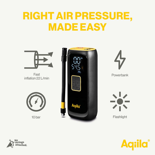 Compressore portatile Aqiila Airbird C4 Nero - personalizzabile con logo