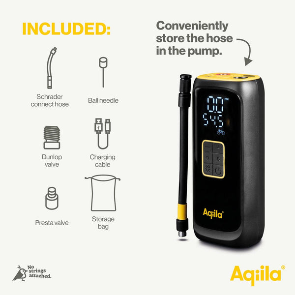 Compressore portatile Aqiila Airbird C4 Nero - personalizzabile con logo