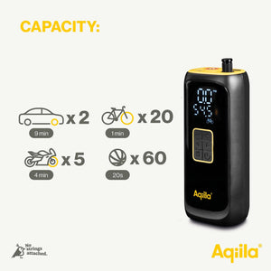 Compressore portatile Aqiila Airbird C4 Nero - personalizzabile con logo