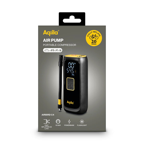 Compressore portatile Aqiila Airbird C4 Nero - personalizzabile con logo