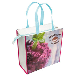 CONCEPT BAGS - Shopper su misura in TNT Laminato BORSA TERMICA LARGE - NWL - 34x34x17 / 1000 pezzi - personalizzabile con logo