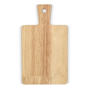 Confezione da 2 mini taglieri in legno da portata per tapas natural / Chiaro - personalizzabile con logo