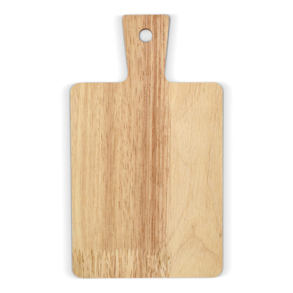Confezione da 2 mini taglieri in legno da portata per tapas natural / Chiaro - personalizzabile con logo