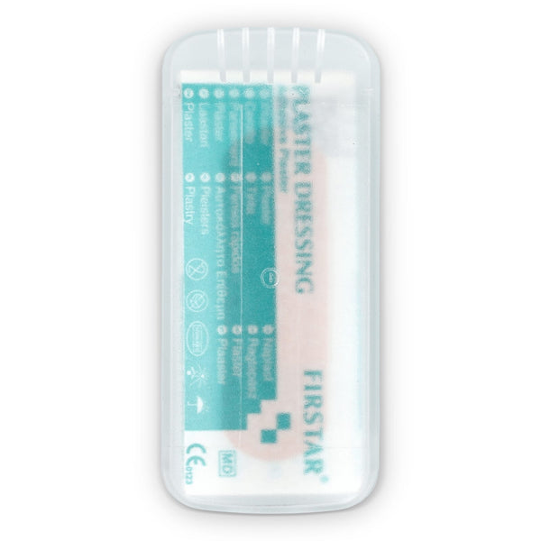 Confezione di cerotti con 5 cerotti in PE (56 × 18 mm) - personalizzabile con logo