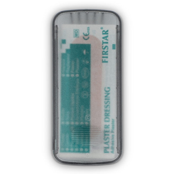 Confezione di cerotti con 5 cerotti in PE (56 × 18 mm) - personalizzabile con logo