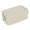 Contenitore per il pranzo a doppio strato con posate Beige - personalizzabile con logo