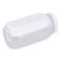 Contenitore per pranzo all-in-one con scomparto per salsa e cucchiaio-forchetta Bianco - personalizzabile con logo