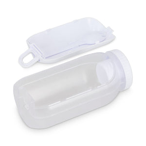 Contenitore per pranzo all-in-one con scomparto per salsa e cucchiaio-forchetta - personalizzabile con logo