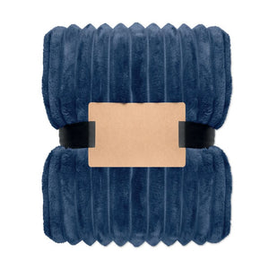 Coperta a righe in pile RPET - personalizzabile con logo