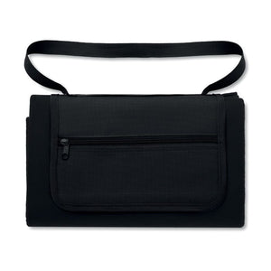 Coperta da picnic Nero - personalizzabile con logo