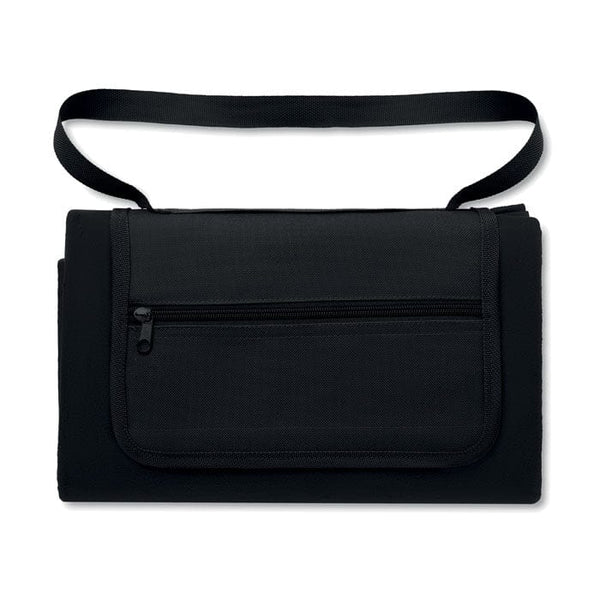 Coperta da picnic Nero - personalizzabile con logo