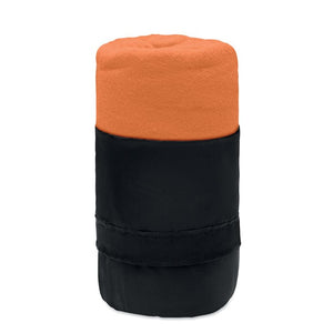 Coperta da viaggio Arancio - personalizzabile con logo
