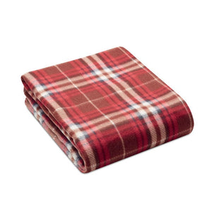 Coperta da viaggio tartan - personalizzabile con logo