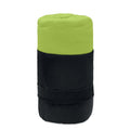 Coperta da viaggio verde calce - personalizzabile con logo