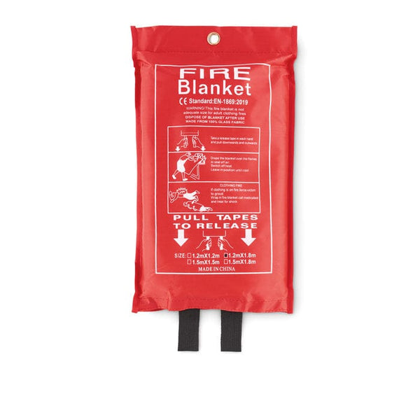Coperta ignifuga in sacchetto rosso - personalizzabile con logo