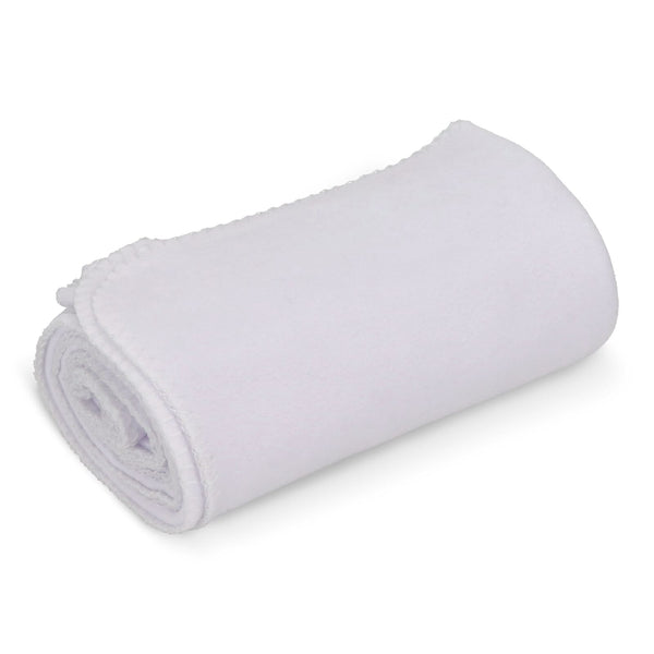Coperta in pile con stampa all over 120x150 cm Bianco - personalizzabile con logo