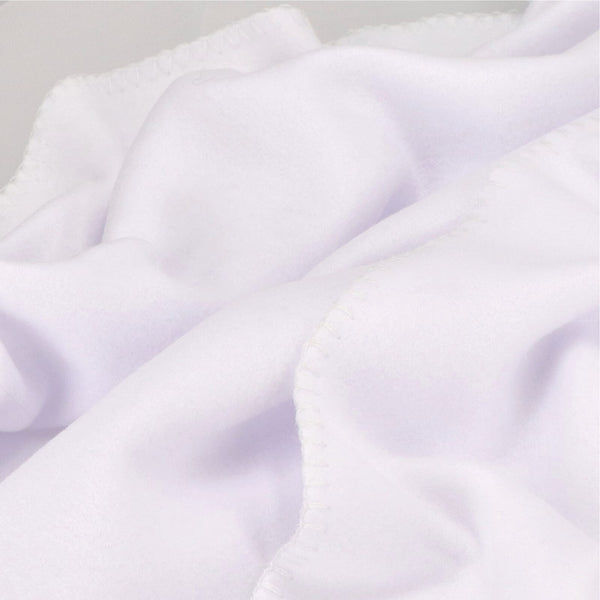 Coperta in pile con stampa all over 120x150 cm Bianco - personalizzabile con logo