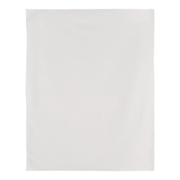 Coperta in pile con stampa all over 120x150 cm Bianco - personalizzabile con logo