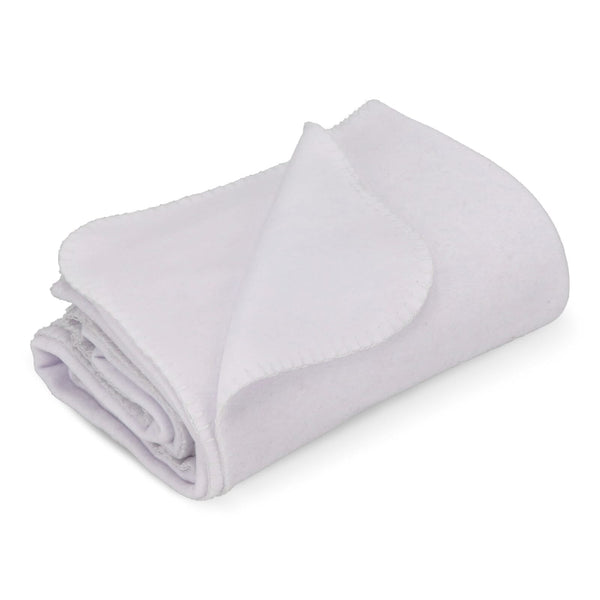 Coperta in pile con stampa  all over 130x170 cm 290g/m² Bianco - personalizzabile con logo