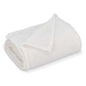 Coperta in pile coral con stampa all over 130x170 cm 270g/m² Bianco - personalizzabile con logo