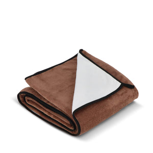 Coperta in pile di corallo accoppiato 120x150 cm (500 g/m²) sublimazione - personalizzabile con logo