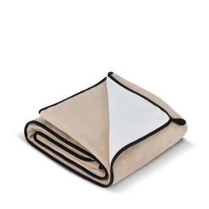 Coperta in pile di corallo accoppiato 120x150 cm (500 g/m²) sublimazione - personalizzabile con logo