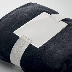 Coperta in pile liscia - personalizzabile con logo
