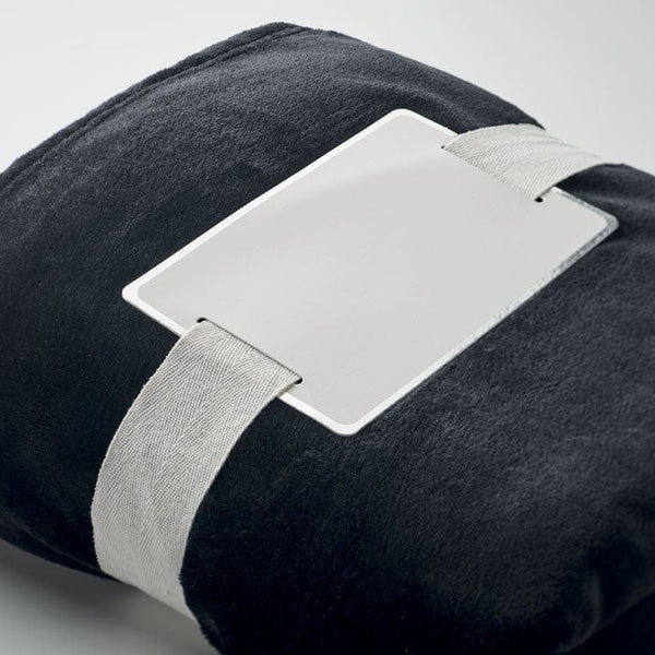 Coperta in pile liscia - personalizzabile con logo