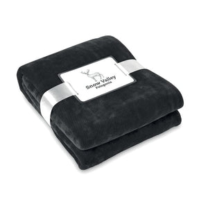 Coperta in pile liscia - personalizzabile con logo