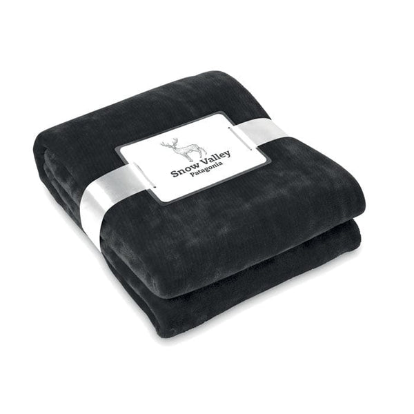 Coperta in pile liscia - personalizzabile con logo