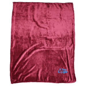 Coperta in pile liscia - personalizzabile con logo