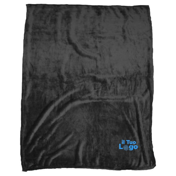 Coperta in pile liscia - personalizzabile con logo