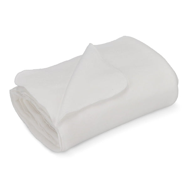Coperta in pile R-PET con stampa in  sublimazione 120x150 cm 250g/m² Bianco - personalizzabile con logo