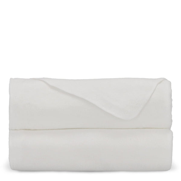 Coperta in pile R-PET con stampa in  sublimazione 120x150 cm 250g/m² Bianco - personalizzabile con logo