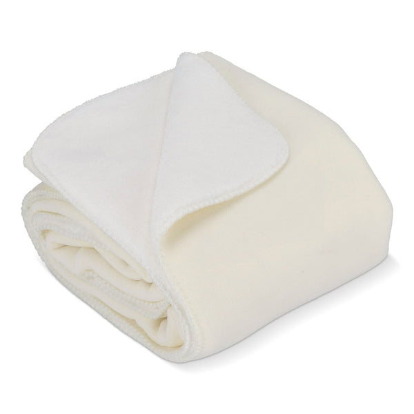 Coperta in pile Sherpa con stampa all over 130x170 cm 510g/m² Bianco - personalizzabile con logo