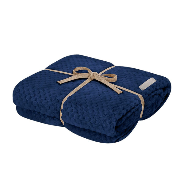 Coperta Iridian blu navy - personalizzabile con logo