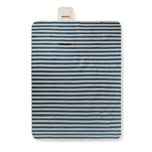 Coperta picnic grande VINGA Alba in RPET GRS righe - personalizzabile con logo