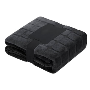 Coperta Sanoa nero - personalizzabile con logo