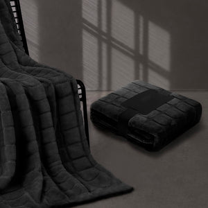 Coperta Sanoa nero - personalizzabile con logo