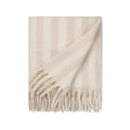 Coperta VINGA Lioro in misto lana GRS beige - personalizzabile con logo