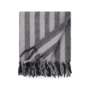 Coperta VINGA Lioro in misto lana GRS grigio - personalizzabile con logo