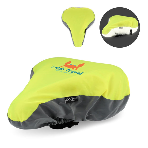 Coprisella riflettente RPET Giallo - personalizzabile con logo